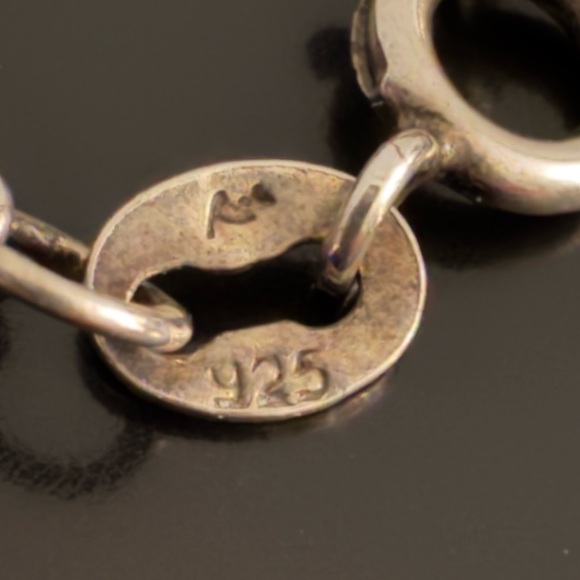 925 Sterling Puffy Heart Bracelet - Picture 2 of 8